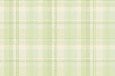 Tekstil şablon kontrolünü göster, pasaklı, pürüzsüz arka plan vektörü. Kız ekose kumaş kumaş kumaş açık ve antika beyaz renk paleti.