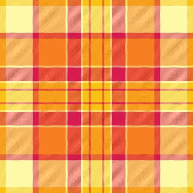 Sıcak ve davetkar ekose desenli turuncu, sarı ve pembe tonlarda. Arka plan, tekstil ya da herhangi bir tasarıma samimi bir doku eklemek için mükemmel..