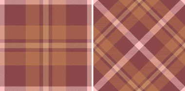 Ekose arkaplan kumaşının vektör desenli ve dikişsiz ekose kumaşlı. Sonbahar renklerinde ayarlanmış. Geometrik tasarım kalıpları.