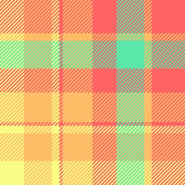 Parlak, desenli ekose desenli ve sıcak renklerde. Tekstil, arka plan ya da tasarım elementleri için canlı bir zemin. Konforlu ya da eğlenceli temalar için çok yönlü.