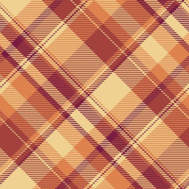 Sıcak, desenli ekose desenli. Klasik bir tekstil tasarımı sonbaharı, konforu ve geleneği çağrıştırır. Arkaplan, el sanatları, tasarım projeleri için kullan.