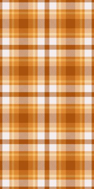 Turuncu ve beyaz tonlarında sıcak sonbahar ekoseli desen. Tekstil tasarımı için mükemmel, Falltemalı projeler, ya da tasarımlarınıza kırsal bir dokunuş eklemek.