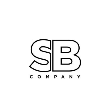 Moda harfi S ve B, SB logo tasarım şablonu. Şirket kimliği için asgari monogram tabanlı logotype.