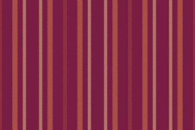 Leziz kumaş deseni, çıplak çizgiler, tekstil dikişsiz. Pembe ve turuncu renk paletinde çizgi arkaplan vektörü dikey.