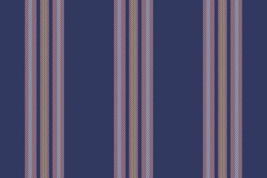 Ekilmiş arka plan çizgileri, sıcak tekstil dikey şerit. Mavi ve kırmızı renk paletinde düzey desenli kumaş dikişsiz.