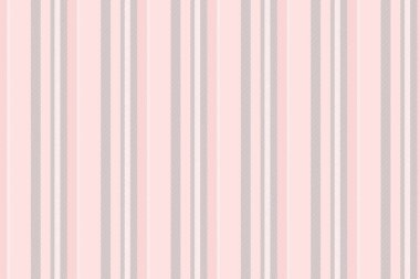 80 'lerin çizgili arka plan tekstili, kalın desenli doku vektörü. Tomfort kumaş dikey çizgiler sisli gül ve koyu gri renk paletinde pürüzsüz.