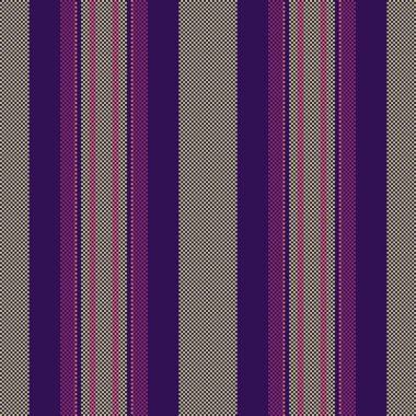 Tekstil desenini, kitap vektörünü dikey yap. Menekşe ve kireç rengi paletinde Cew kumaş çizgileri çizgili arkaplan.