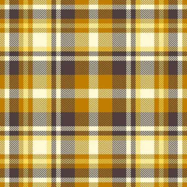 Sıcak sonbahar ekose deseni. Ringa kemiği dokusunda altın, bej ve koyu kahverengi renklerden oluşan kusursuz bir doku. Sonbahar modası, tekstil tasarımı veya web sitesi geçmişi için ideal.