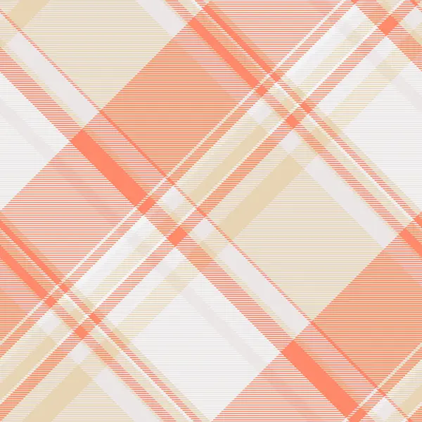 Yumuşak mercan, bej ve beyaz renkte soyut çapraz ekoseli desen. Zarif ve modern tasarım, tekstil, web sitesi arka planı veya kırtasiye için ideal.