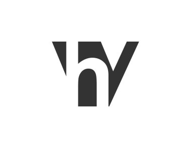 HY yaratıcı geometrik başlangıç tabanlı modern ve minimal logo. Moda yazı tipleri. Evrensel profesyonel zarif tekno vektör tasarımı.