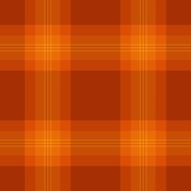 Sıcak sonbahar ekose desenli, turuncu ve yanmış turuncu renkler. Hatalı temalı tasarımlar, tekstil projeleri veya arkaplan dokusu olarak mükemmel.