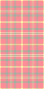 Güzel pastel pembe, sarı ve yeşil ekose desenli. Tekstil tasarımı, arka plan ya da el işi projeleri için mükemmel. Bu neşeli, tekrarlayan doku sıcaklığı ve rahatlığı çağrıştırıyor..