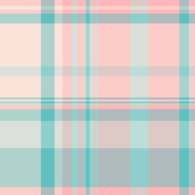 Değişken kumaş desenli arka plan, fiber kontrol vektör tekstili. Lşık ve gök mavisi palette renksiz tartan ekoseli boya..