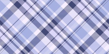 Selam vektör kumaş kontrolü, kusursuz arkaplan tekstili depolama. Açık ve mavi renk paletinde örülmüş ekose desen.