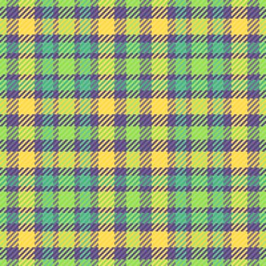 Canlı yeşil, sarı ve mor ekose desenli. Tekstil tasarımı, web sitesi geçmişi ya da modern dokuya ihtiyaç duyan her proje için mükemmel..