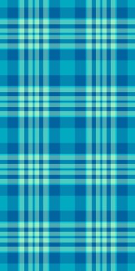 Örneksiz kumaş, telif hakkı kontrolü. Diğer vektör dokusu ekose kumaşı cyan ve teal renk paletinde.