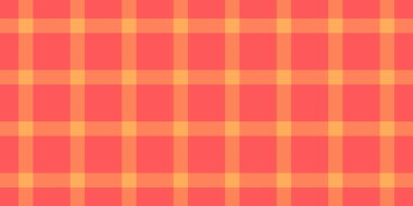 Döşeme arkaplan kumaşı ekoseli, Japon dokusu vektör tekstili. Ayrıntılı desen tartan denetimi kırmızı ve turuncu renk paletinde pürüzsüz.