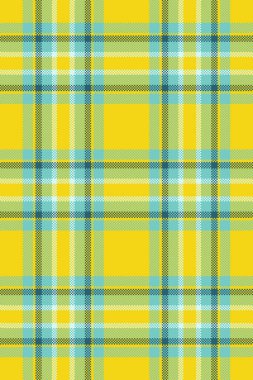 Canlı sarı, deniz mavisi ve yeşil ekose desenli. Tekstil tasarımı, web sitesi geçmişi ya da moda çizimleri için mükemmel..