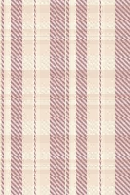 Tekstil dokusunu hasat et, ekose desenleri kontrol et. Erkeksi kumaş dikişsiz tartan vektörü ışık ve kırmızı renk paletinde.