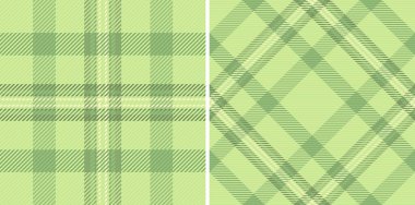 İki dikişsiz pastel yeşil ekose desenli. Tekstil tasarımı, moda, web siteleri ya da ambalaj kağıdı için mükemmel. Klasik, çok yönlü dokular taze, bahar estetiği sunar..