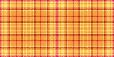 Canlı, ılık ekose desenli, sonbahar tasarımları ya da yaz tekstili için mükemmel. Bu pürüzsüz doku sıcaklık ve konforu çağrıştırıyor, arka plan, kumaş veya ambalaj için ideal..
