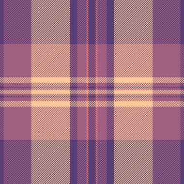 Mor ve şeftali rengi ile zarif ekose desenli. Arkaplan, tekstil ya da herhangi bir tasarım projesine klasik tarz katmak için ideal. Çok yönlü zamansız.
