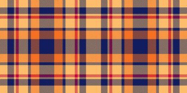 Sıcak turuncu, lacivert ve kırmızı renklerde canlı sonbahar ekoseli desenler. Hatalı temalı tasarımlar, tekstil baskıları veya web sitesi geçmişi için mükemmel.