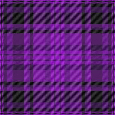 Mor ve siyah ekose desenli şık. Tekstil tasarımı, moda veya web geçmişi için mükemmel. Bu canlı, dokulu görüntü sıcaklığı ve karmaşıklığı çağrıştırıyor..