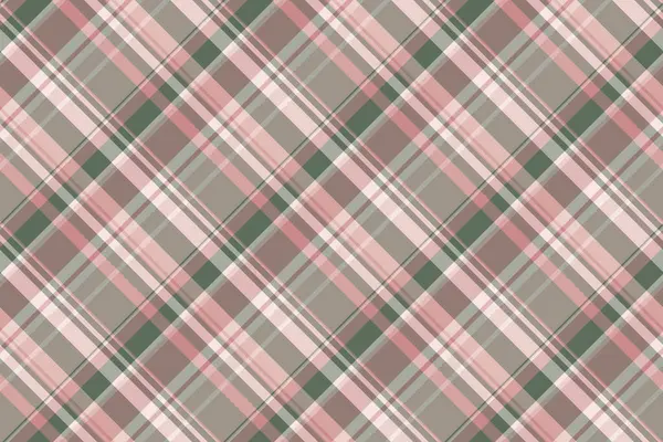 Yumuşak pembe, gri ve yeşil renklerde zarif çapraz ekoseli desen. Tekstil tasarımı, moda, web sitesi geçmişi ve kırtasiye için ideal.