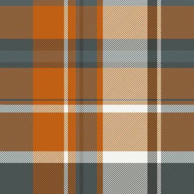 Sıcak sonbahar ekose deseni. Tekstil tasarımı, sonbahar modası, ev dekorasyonu ve mevsimlik markalaşma için mükemmel. Topraksı tonlar ve klasik dokuma dokusu samimi ve davetkar bir his yaratır..