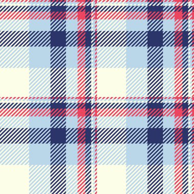 Zarif pastel ekose desenli mavi, pembe ve kremalı. Tekstil tasarımı, moda, kırtasiye veya web sitesi geçmişi için mükemmel.