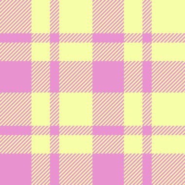 Tatlı pastel ekose desenli pembe ve sarı. Tekstil tasarımı, moda, ambalaj kağıdı ya da web sitesi geçmişi için ideal. Neşeli, kadınsı ve çok yönlü bir tasarım..