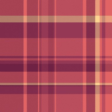 Geriye dönük pikselli ekose kumaş. Tartan tasarımı, çok yönlü ve göz alıcı. Geçmişler, kumaşlar, tekstil ve dijital sanat projeleri için harika..