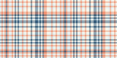 Şeftalili, mavi ve beyaz renksiz pastel ekose desenli. Tekstil tasarımı, web sitesi geçmişi veya el işi projeleri için ideal.