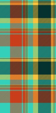 Kolaj kontrolü ekose kumaş, kimlik kalıbı arka plan vektörü. Mavi desenli tekstil, mavi ve koyu renk paletinde dikişsiz..