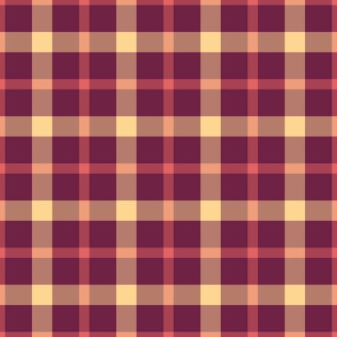 Brezilya tartan arka plan tekstili, bez dokusu kumaş taşıyıcısı. Kırsal kontrol ekoseli desen kırmızı ve pembe renk paletinde pürüzsüz.