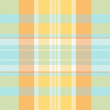 Pastel ekose desenli yumuşak sarı, turuncu, açık yeşil ve su. Tekstil tasarımları, arka planlar ya da bahar temalı projeler için mükemmel.