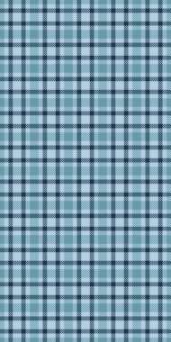 Mutlu tekstil arkaplan dokusu, katmanlı katmansız tartsız çek. Cyan ve açık renk paletinde İngiliz kumaşı ekose vektör deseni.