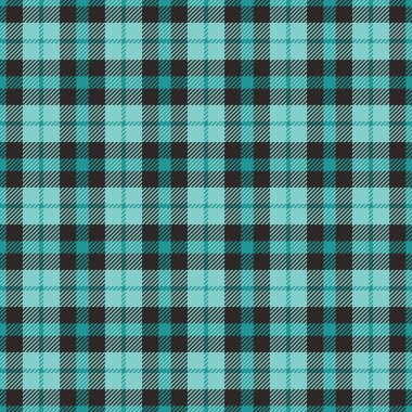 Kusursuz tartan ekoseli festival, arka plan tekstil vektörü. Kral gök mavisi ve koyu renk paletindeki dokuyu kontrol eder.