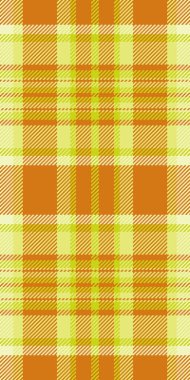 Canlı turuncu ve yeşil ekose desenli. Tekstil tasarımı, sonbahar temaları ya da projelerinize neşe katmak için mükemmel..