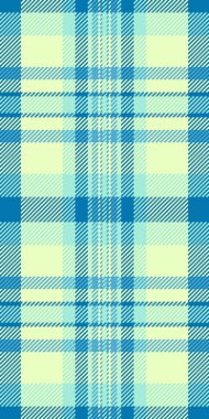 Güzel taşıyıcı kumaş kumaşı, Londra ekoseli kumaş deseni. Cyan ve açık renk paletinde klan arkaplansız tartan dokusu.
