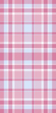 Tartan desenli, hediye vektör tekstil kumaşlı. Açık ve pembe renk paletinde kız gibi ekosesiz arkaplan kontrolü.