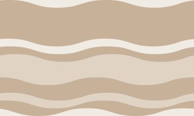 Serin bej ve krem rengi dalgalı çizgiler sakinleştirici, minimalist bir desen oluşturur. Web sitesi geçmişi, sosyal medya paylaşımları veya tekstil tasarımları için mükemmel.