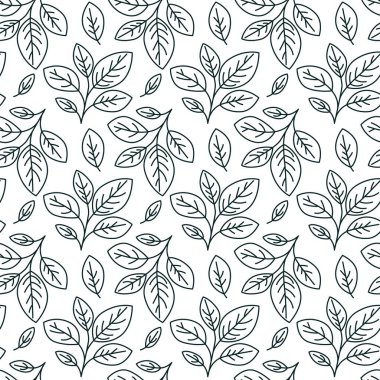 Şık, pürüzsüz, stilize yapraklar. Tekstil baskıları, duvar kağıtları, web sitesi arkaplanları ya da doğaya uygun, minimalist estetiğe ihtiyaç duyan her tasarım için mükemmel..