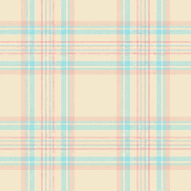 Pastel ekose desenli açık mavi ve pembe bej üzerine. Arka planlar, giyim ve el sanatları için tekstil tasarımı. Yumuşak, samimi ya da nostaljik temalar için çok yönlü.