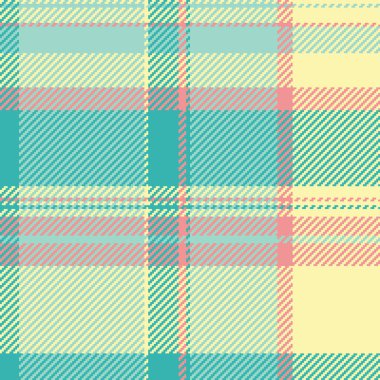 Pastel renklerle kusursuz ekoseli desen. Moda, arkaplan ve grafik tasarımı için uygun klasik bir dokuma tasarımı.