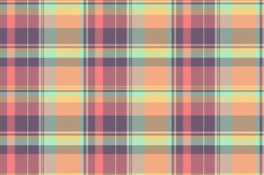 Renkli ekose desenli. Kusursuz bir tasarımı olan klasik ekose arka plan. Tekstil, kumaş, giyim ve tasarım projeleri için mükemmel. Klasik stil.