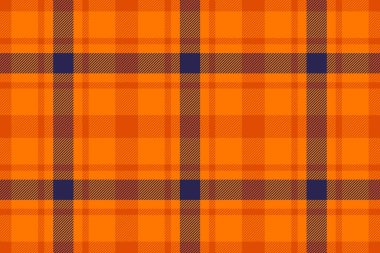 Kahverengi ve lacivert aksanlı turuncu ekose desenli. Güz temaları, tekstil, arka planlar ve şık tasarımlar için kusursuz, çok yönlü tasarım ideal..