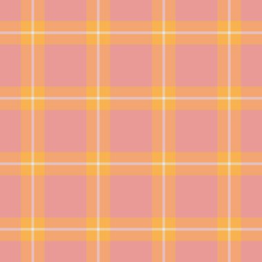 Kusursuz ekose desenli pastel pembe ve sarı. Tekstil tasarımı, ambalaj kağıdı, kumaş baskıları ve yenilenmiş projeler için çok yönlü arkaplan.