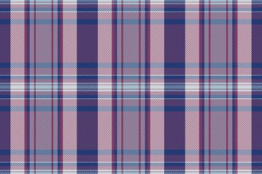 Mor, mavi ve beyazların harmonik bir karışımını içeren klasik tartan deseni. Tekstil tasarımı için ideal, arka plan, ya da geleneksel tarz eklemek için.